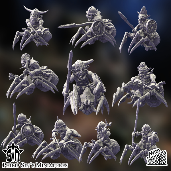 Goblin Spider Riders - Unit of 5