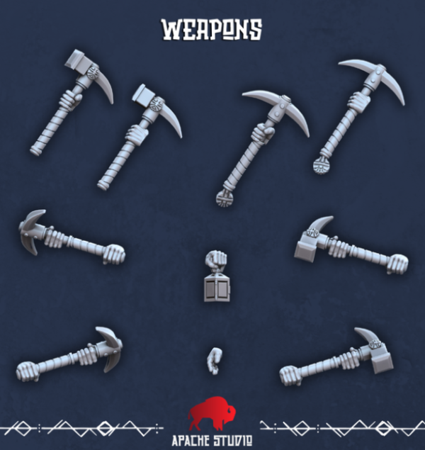 Dwarf Miners - Unit of 5 - Image 3