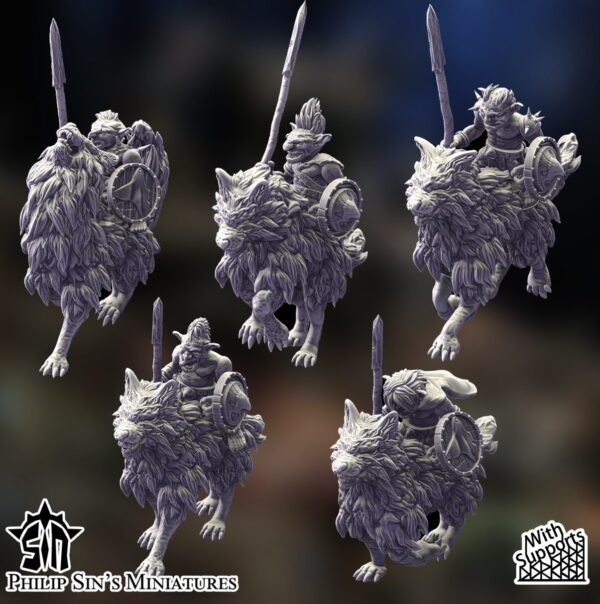 Goblin Wolf Riders - Unit of 5