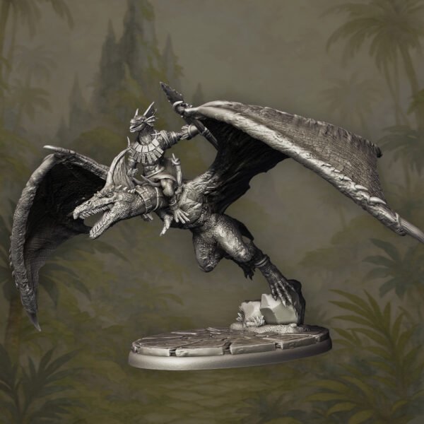 Lizardmen Winged Cavalry- Unit of 3 - Image 5