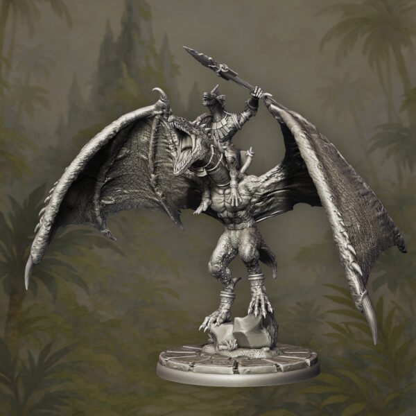 Lizardmen Winged Cavalry- Unit of 3 - Image 4