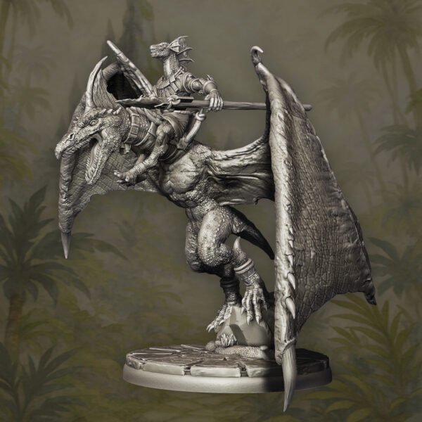 Lizardmen Winged Cavalry- Unit of 3 - Image 3